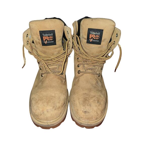 Timberland PRO Anti-Fatigue Work Boots Wheat Leather Size 10.5M Men’s - Picture 1 of 7